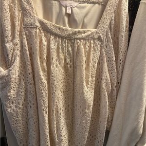 Cream colored dressy top